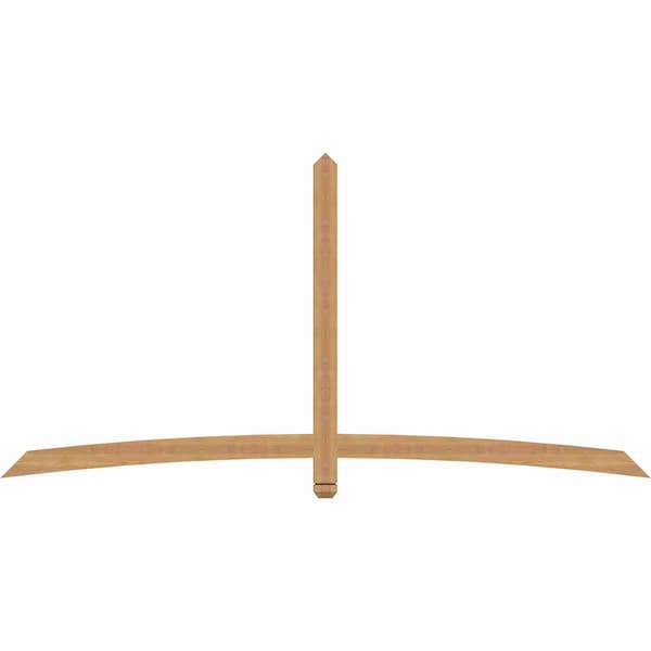 Ekena Millwork Bellingham Timber Gable Bracket, Western Red Cedar, 96"W x 48"H x 1 1/2"D x 3 1/2"F, 12/12 Pitch GBW096X48X0204BEL00SWR - main
